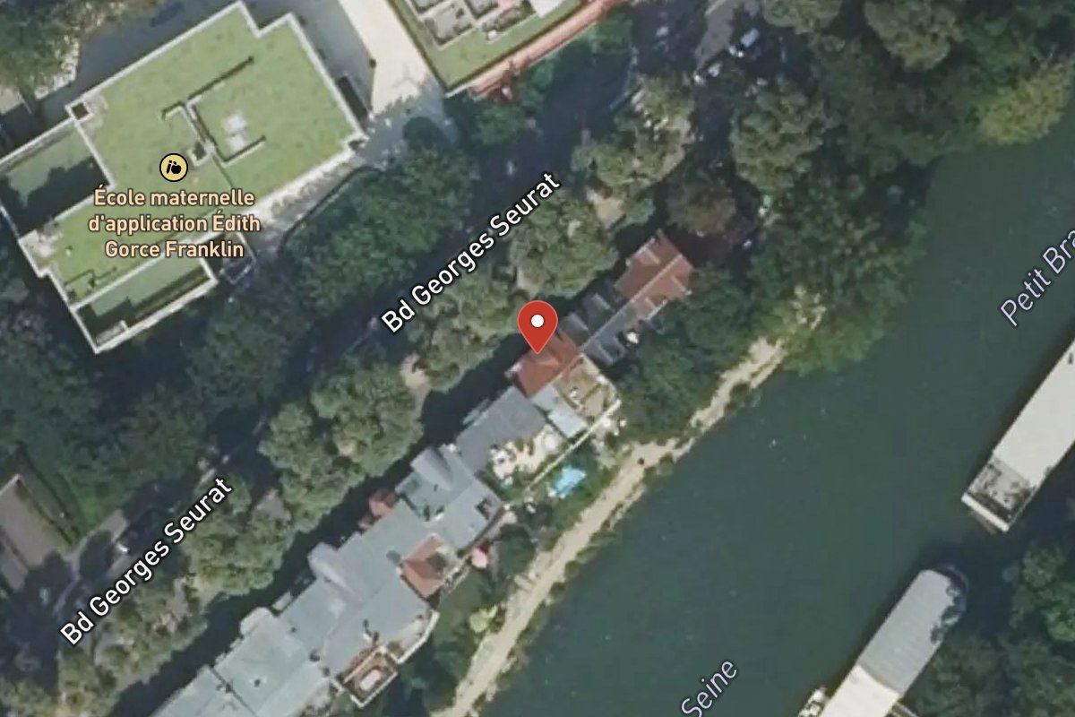Vue satellite — 106 Boulevard Georges Seurat