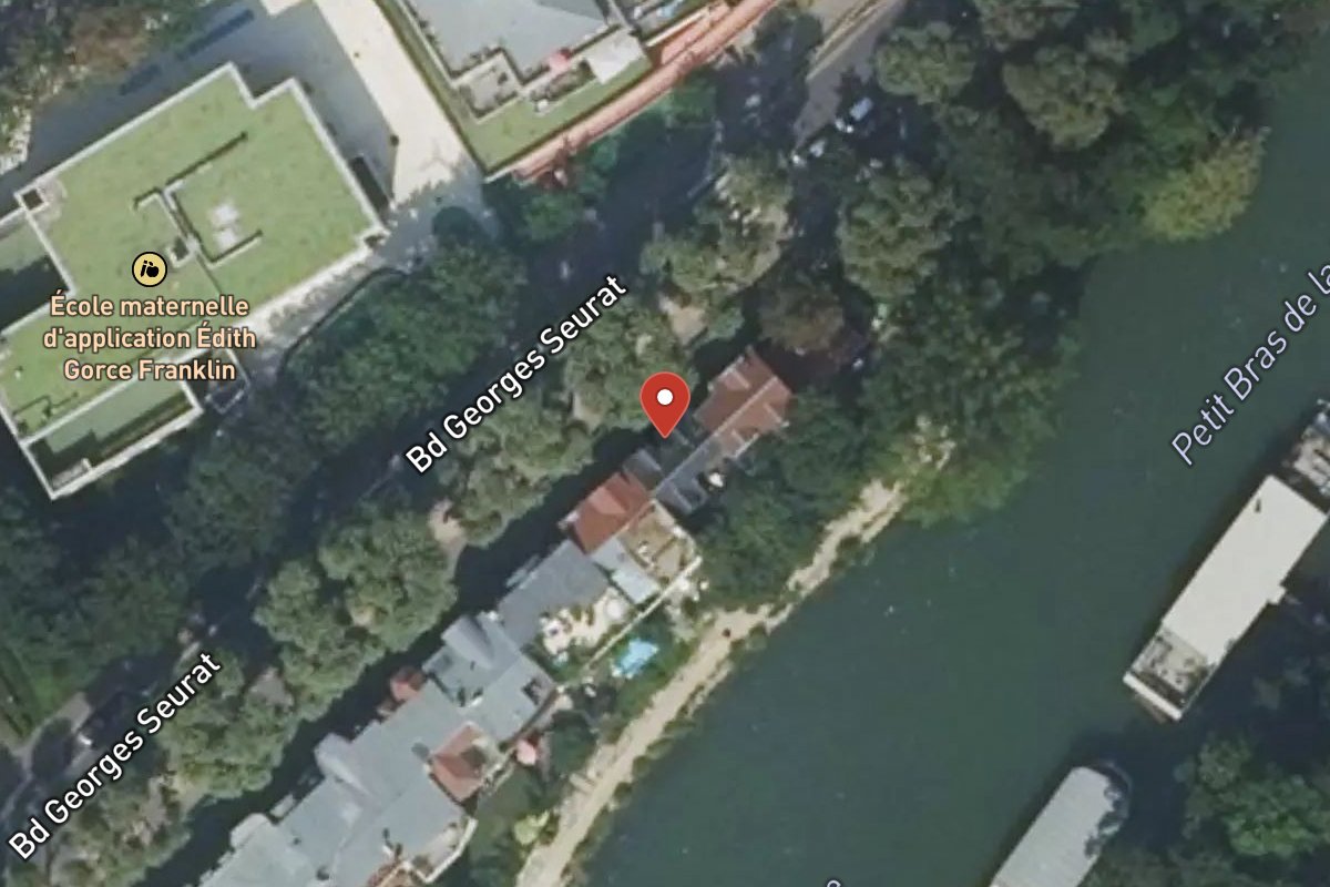 Vue satellite — 108 Boulevard Georges Seurat