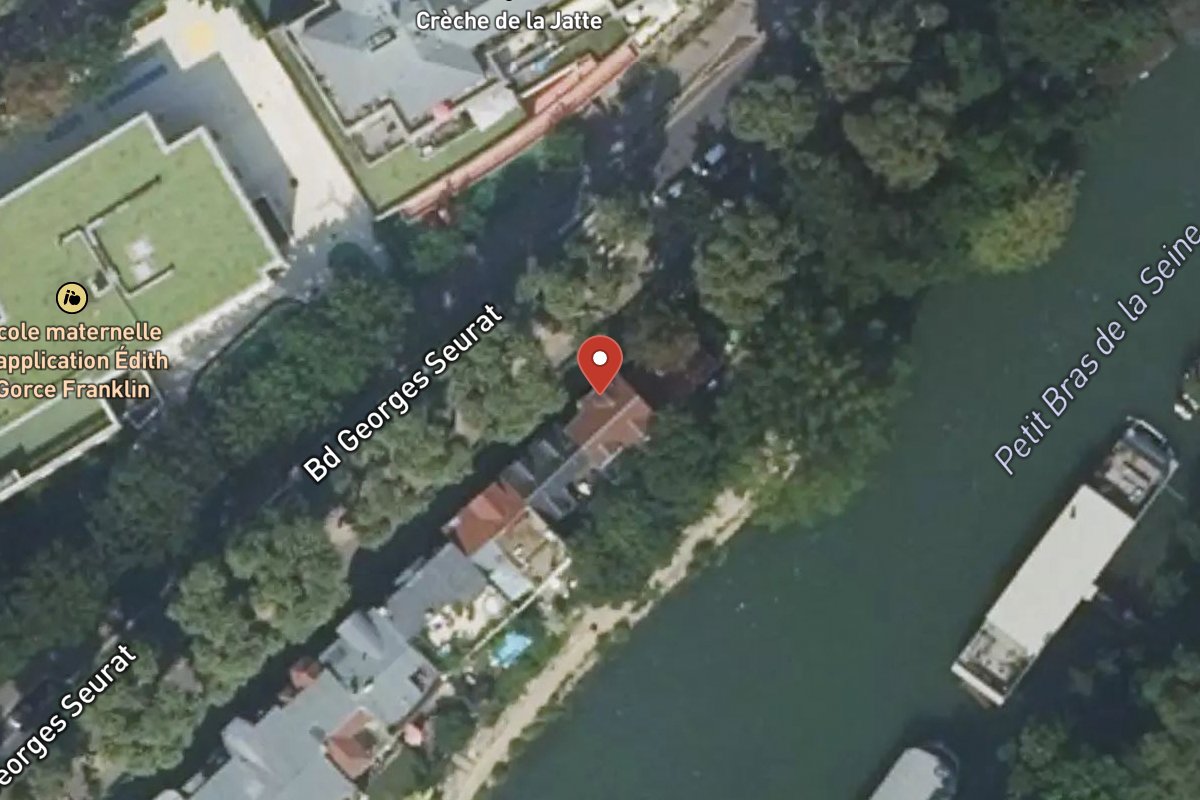 Vue satellite — 110 Boulevard Georges Seurat