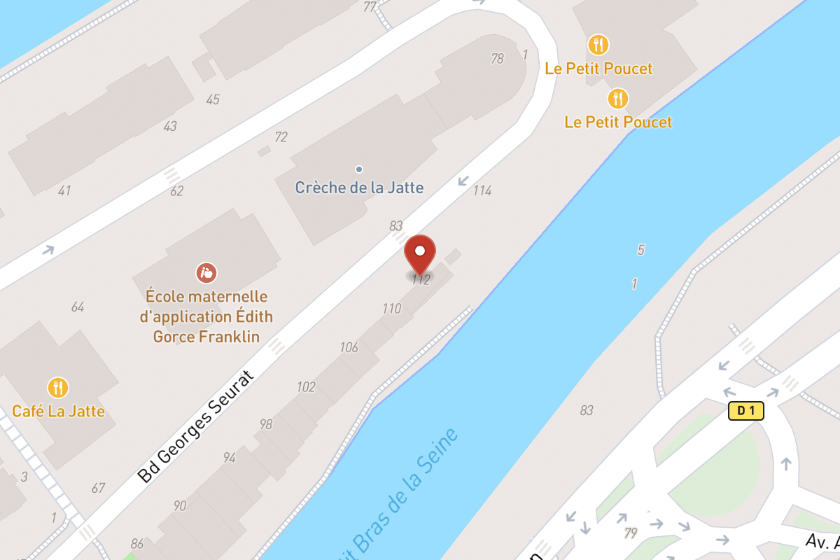 Plan de situation — 112 Boulevard Georges Seurat