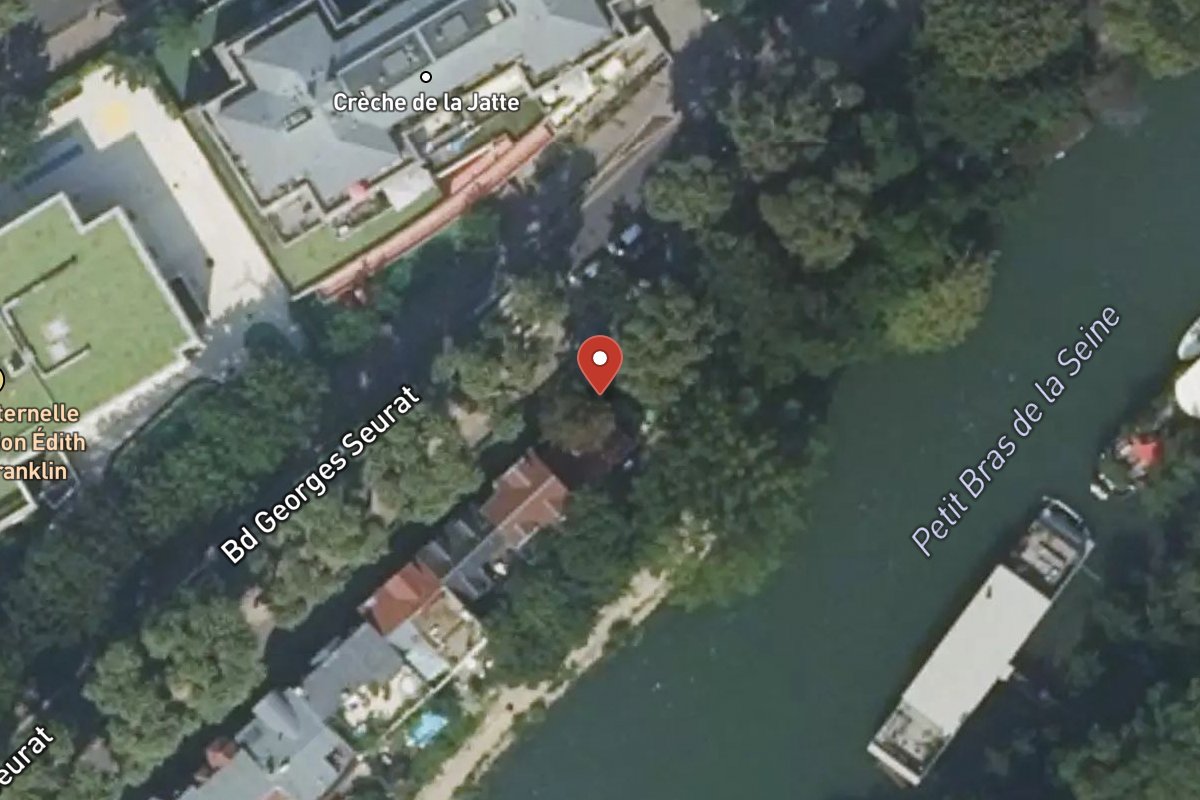 Vue satellite — 112 Boulevard Georges Seurat
