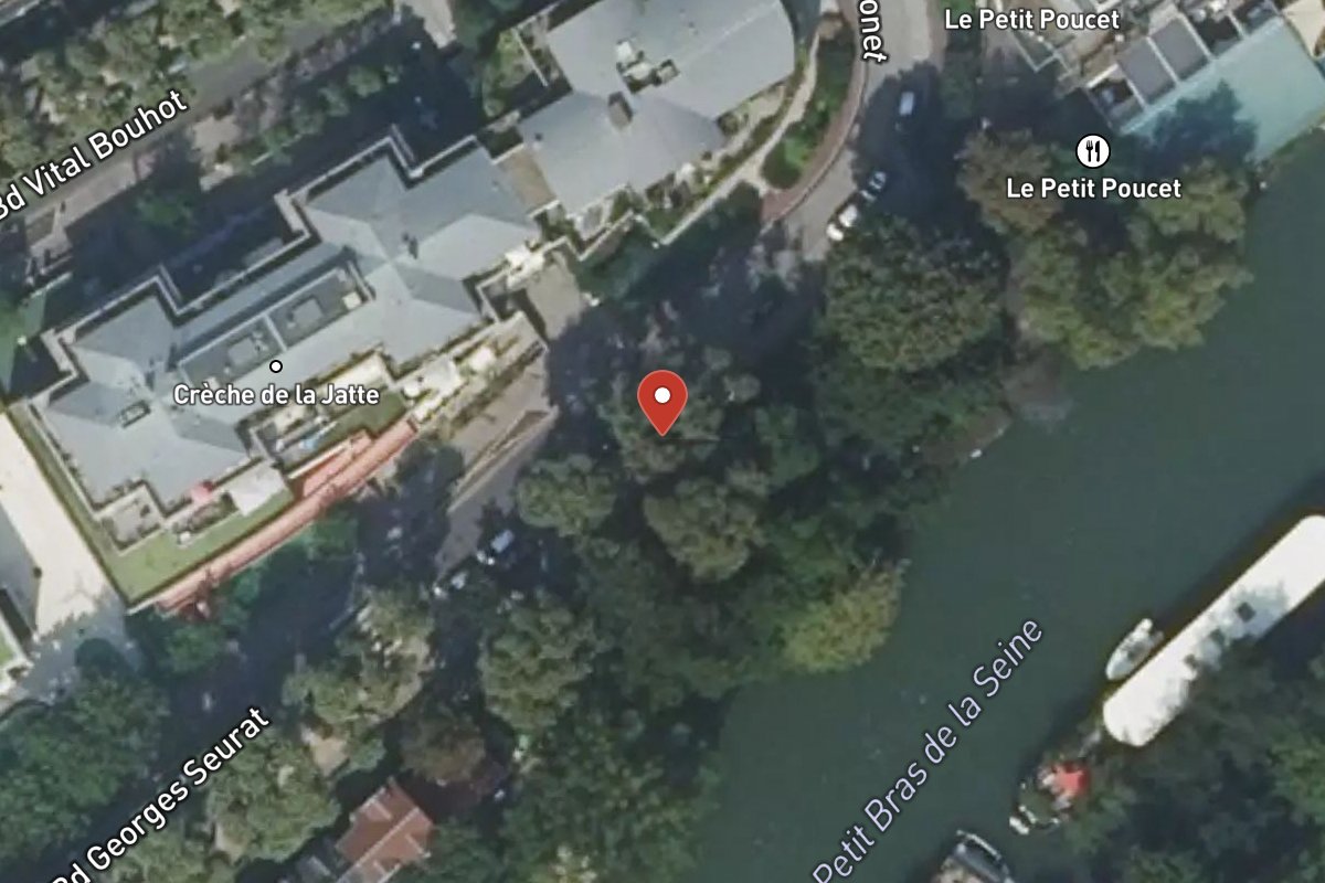Vue satellite — 114 Boulevard Georges Seurat