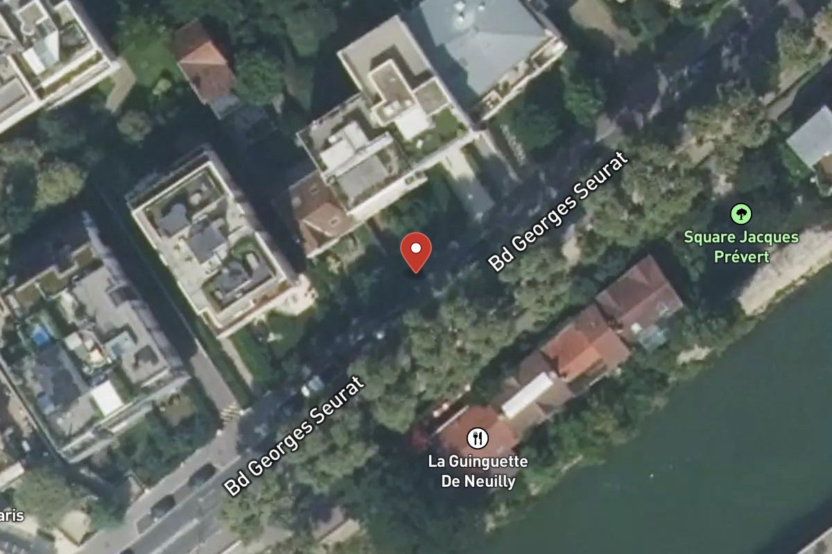 Vue satellite — 13 Boulevard Georges Seurat