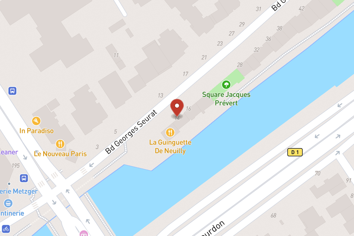 Plan de situation — 14 Boulevard Georges Seurat