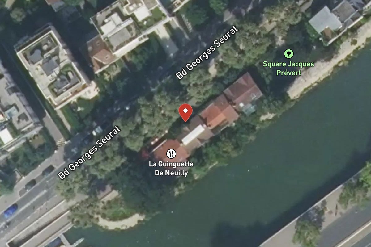 Vue satellite — 14 Boulevard Georges Seurat