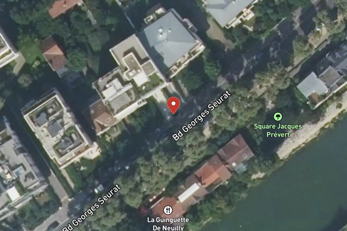 Vue satellite — 15 Boulevard Georges Seurat