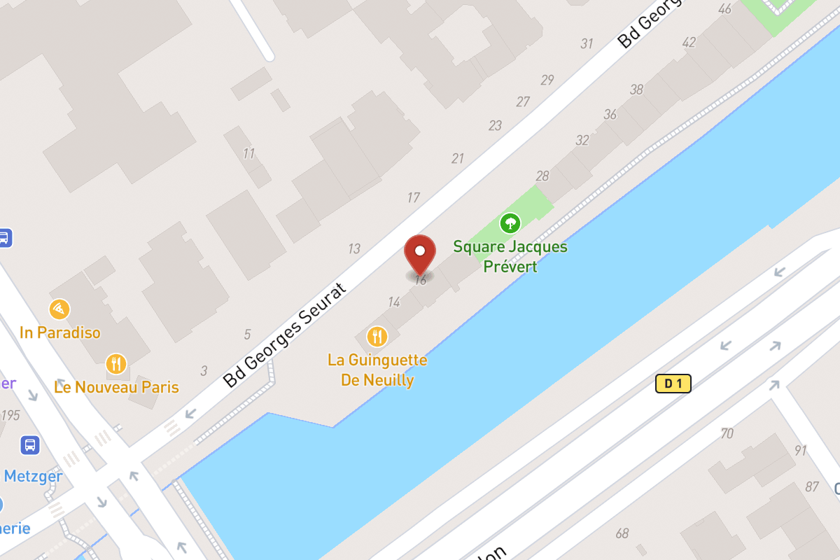 Plan de situation — 16 Boulevard Georges Seurat