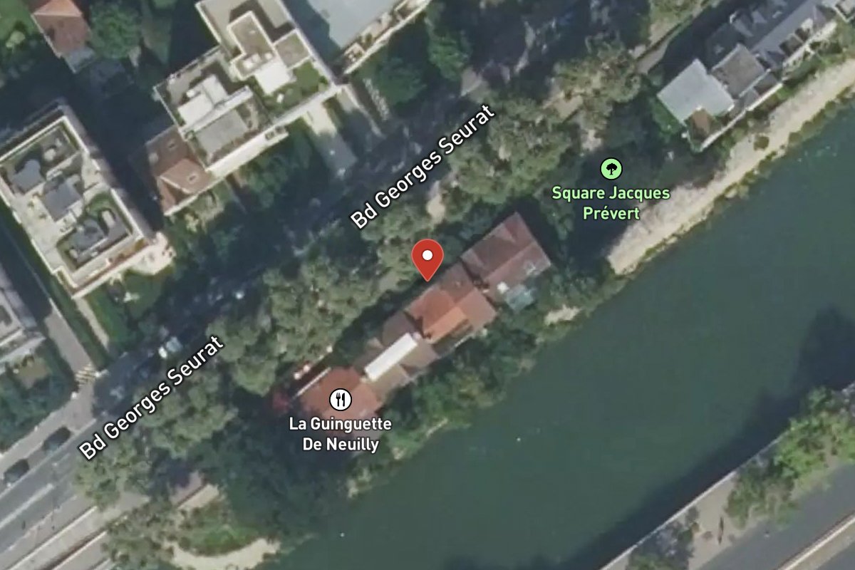 Vue satellite — 16 Boulevard Georges Seurat