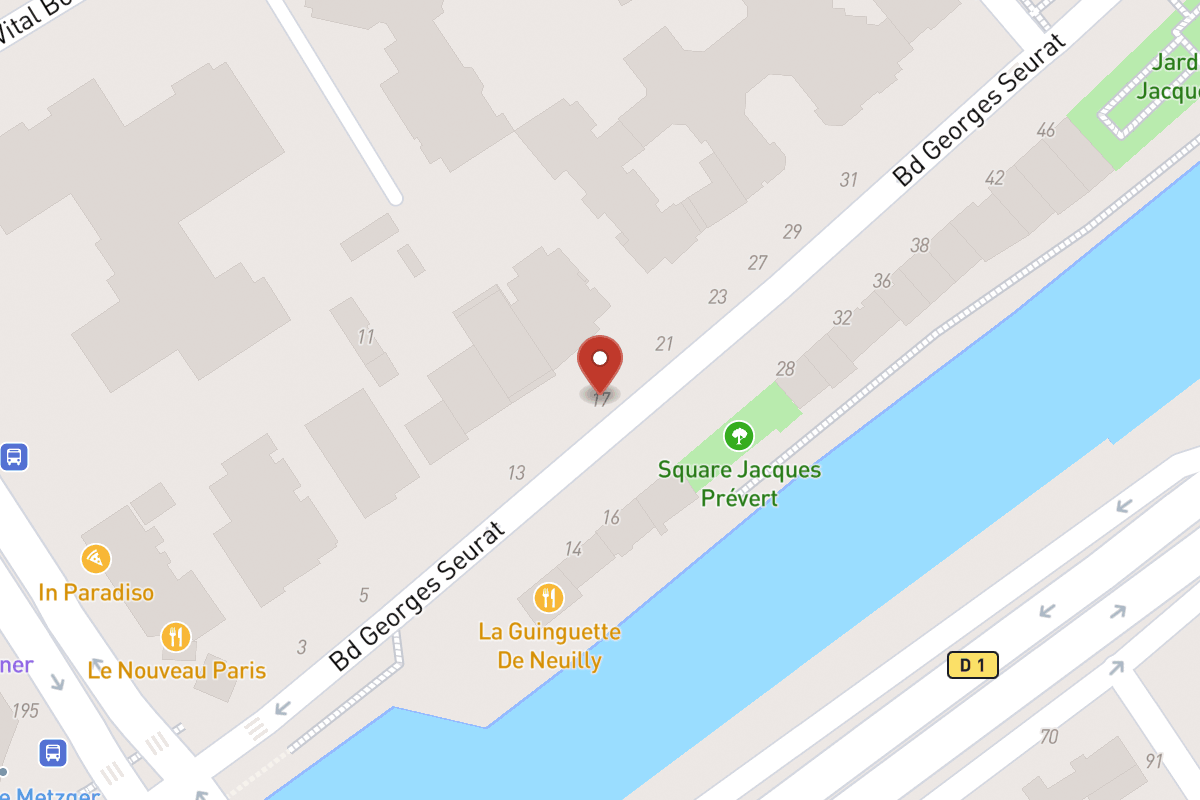 Plan de situation — 17 Boulevard Georges Seurat