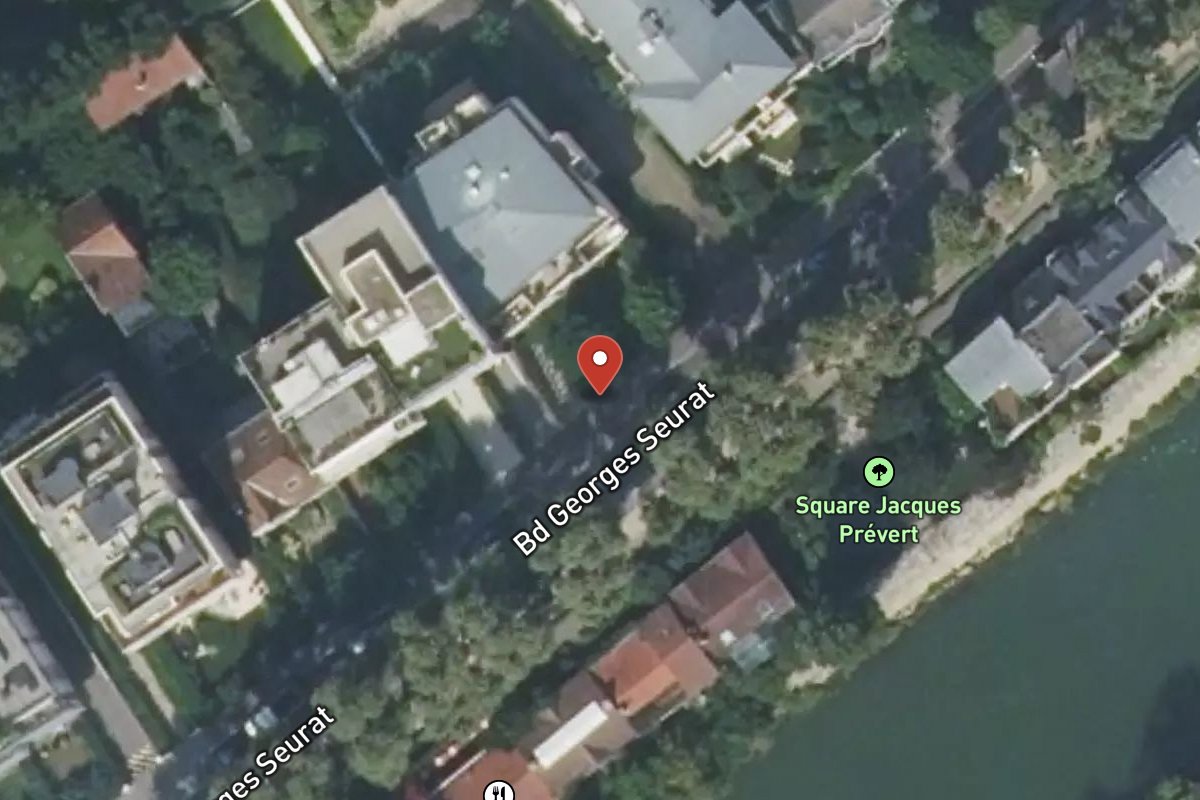 Vue satellite — 17 Boulevard Georges Seurat