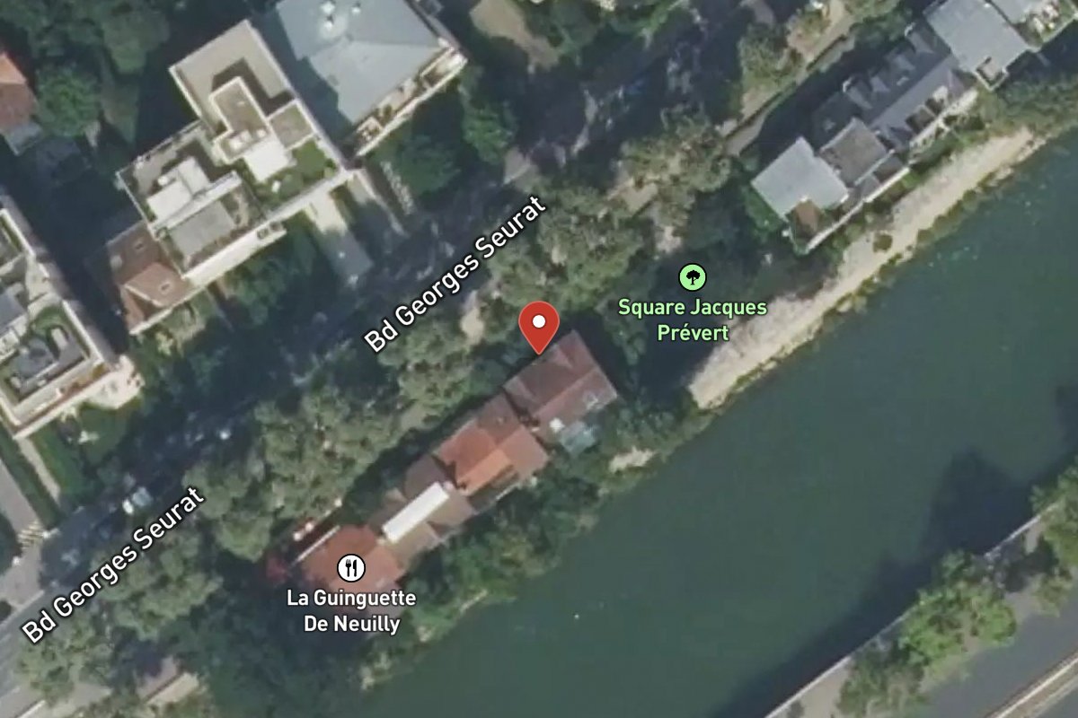 Vue satellite — 18 Boulevard Georges Seurat