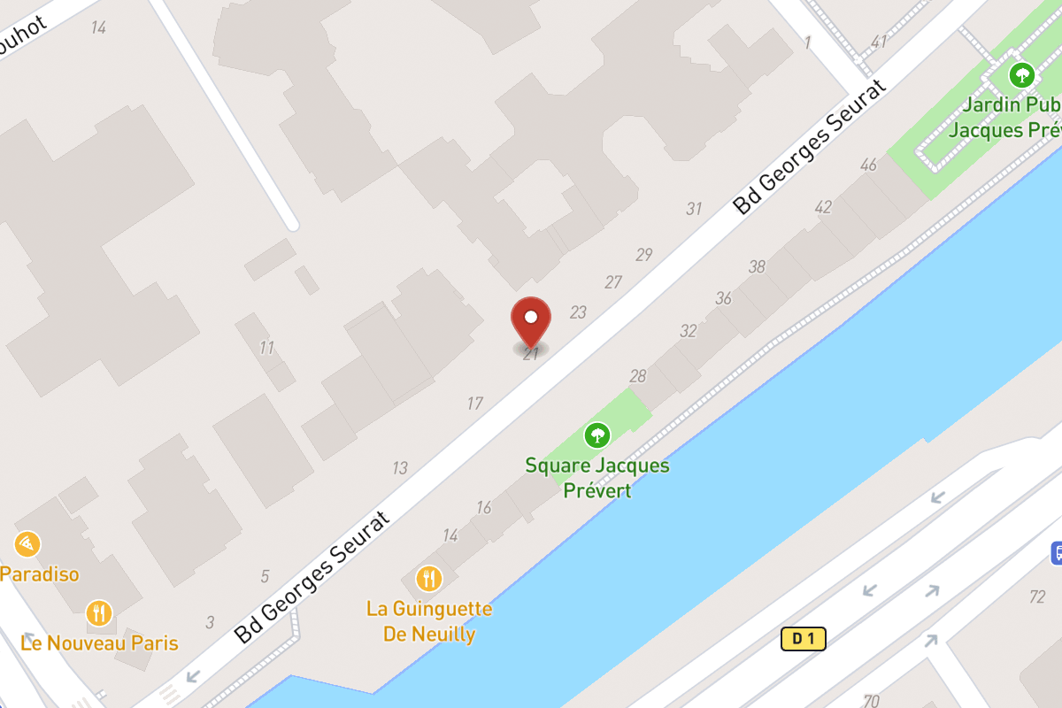 Plan de situation — 21 Boulevard Georges Seurat