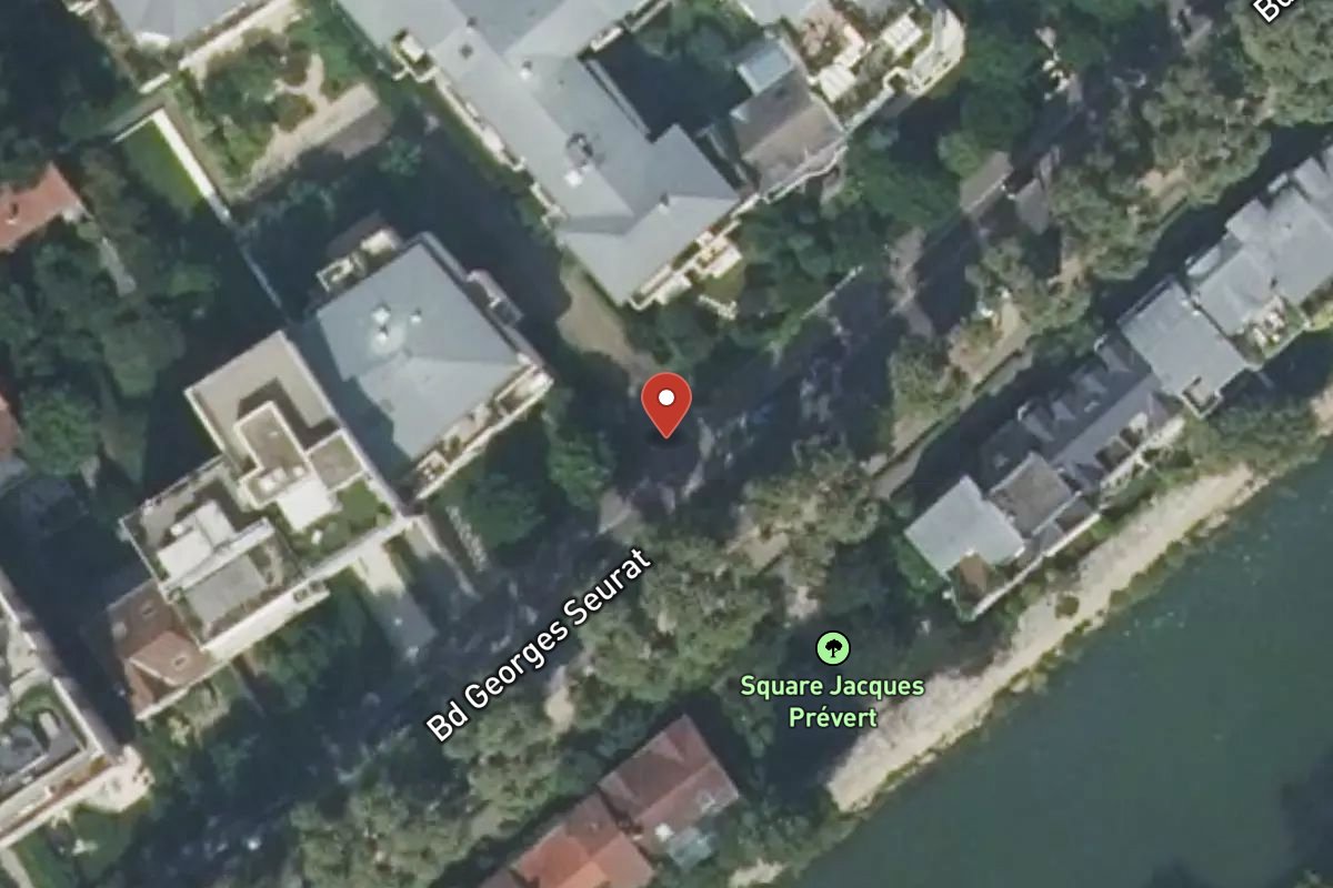Vue satellite — 21 Boulevard Georges Seurat