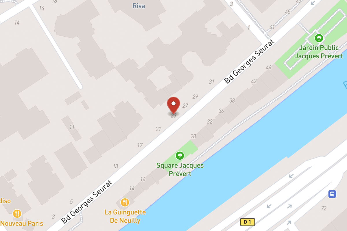 Plan de situation — 23 Boulevard Georges Seurat