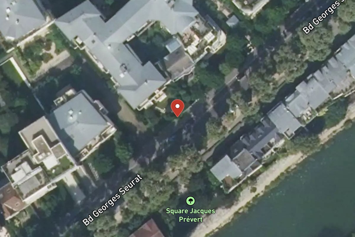 Vue satellite — 23 Boulevard Georges Seurat