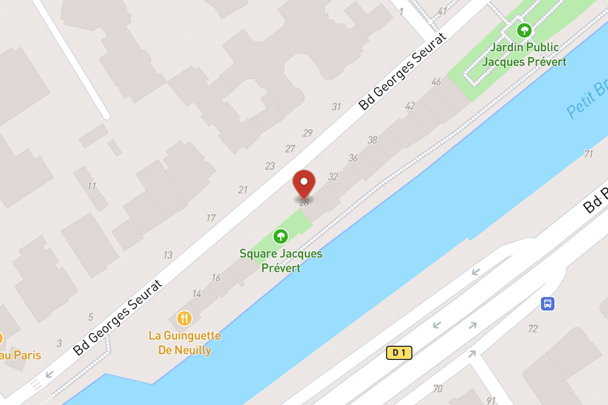Plan de situation — 28 Boulevard Georges Seurat