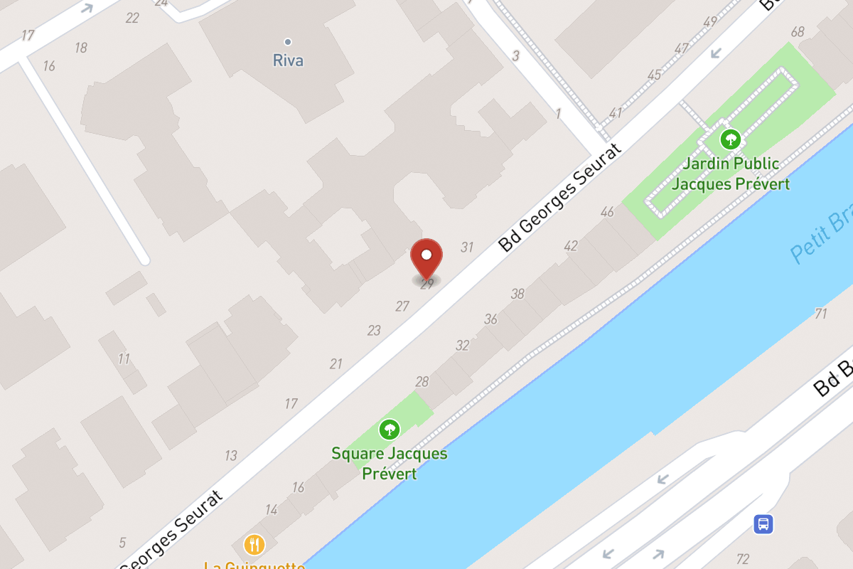 Plan de situation — 29 Boulevard Georges Seurat