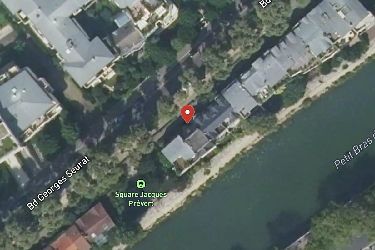 Vue satellite — 30 Boulevard Georges Seurat