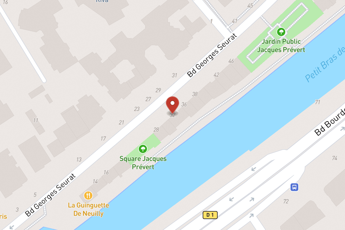 Plan de situation — 32 Boulevard Georges Seurat