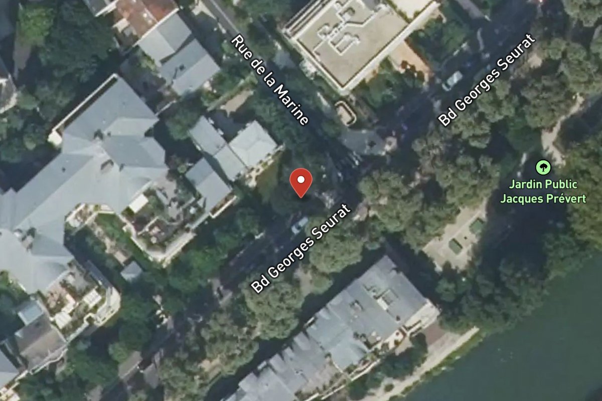 Vue satellite — 37 Boulevard Georges Seurat