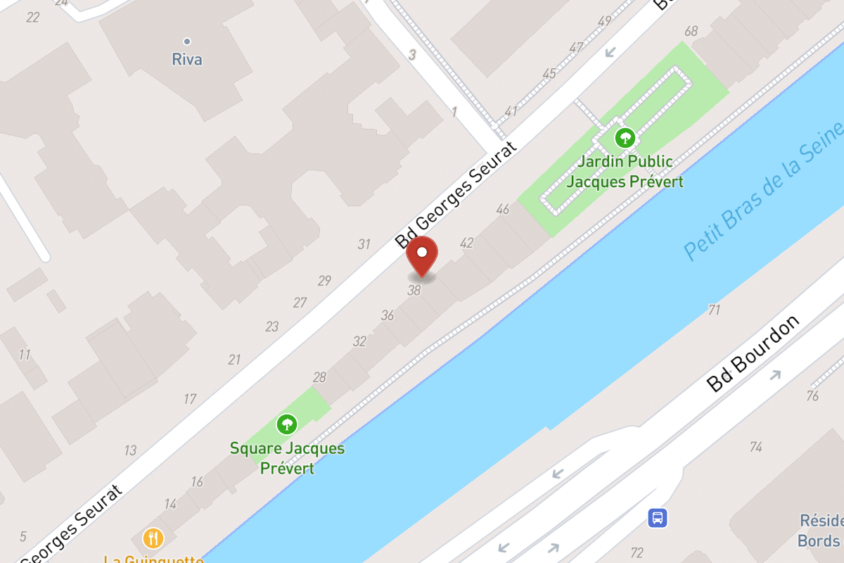 Plan de situation — 38BIS Boulevard Georges Seurat
