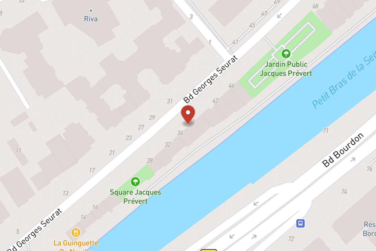 Plan de situation — 38 Boulevard Georges Seurat