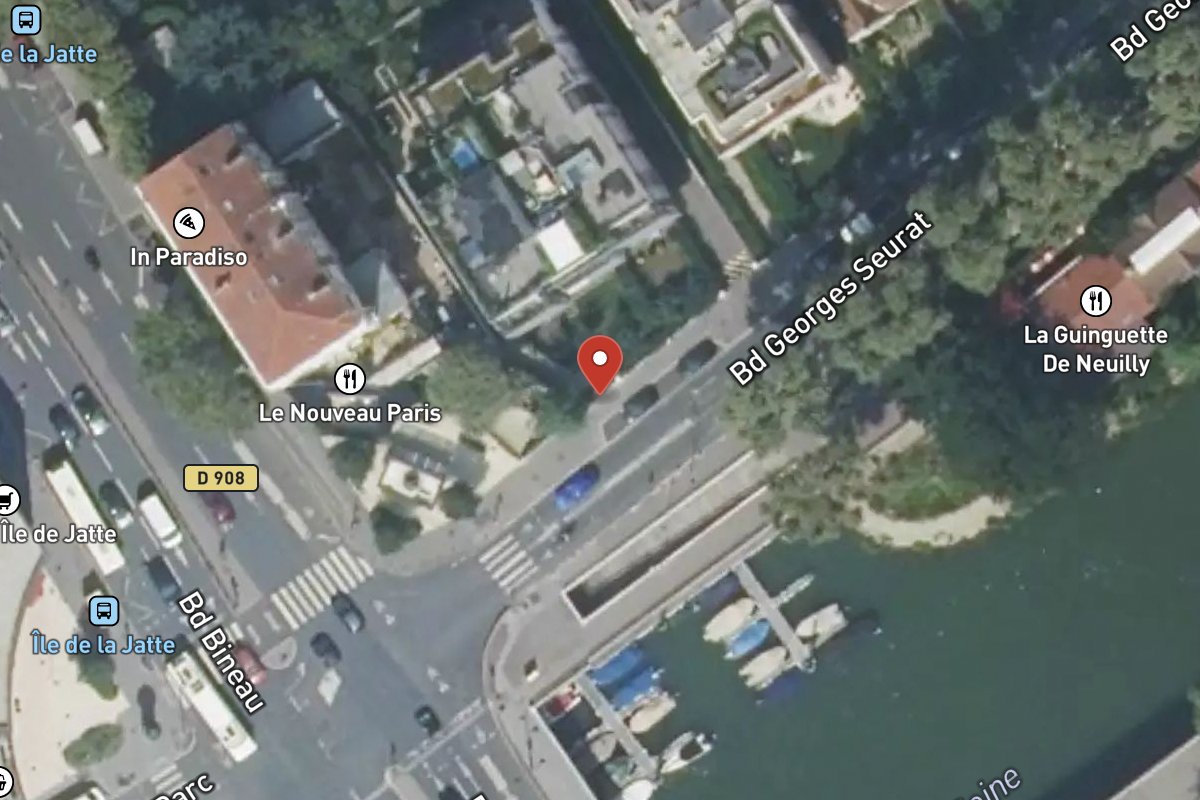 Vue satellite — 3 Boulevard Georges Seurat