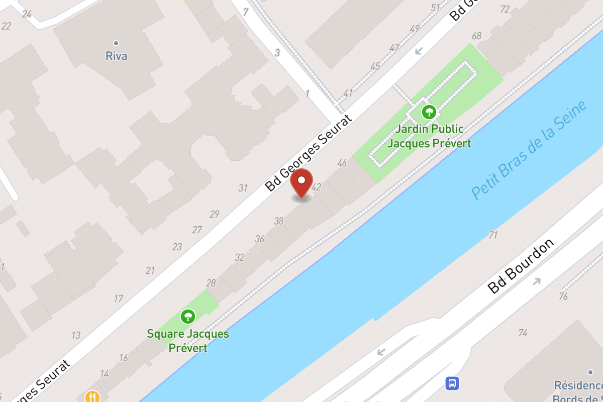 Plan de situation — 40 Boulevard Georges Seurat