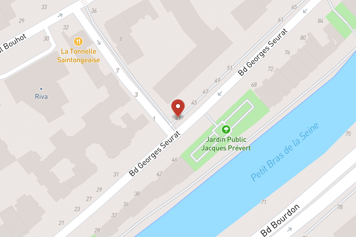 Plan de situation — 41 Boulevard Georges Seurat