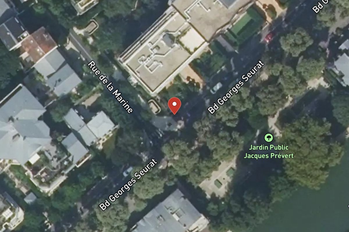 Vue satellite — 41 Boulevard Georges Seurat