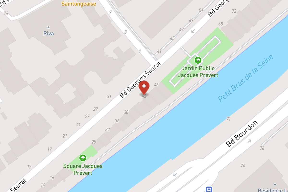 Plan de situation — 42 Boulevard Georges Seurat