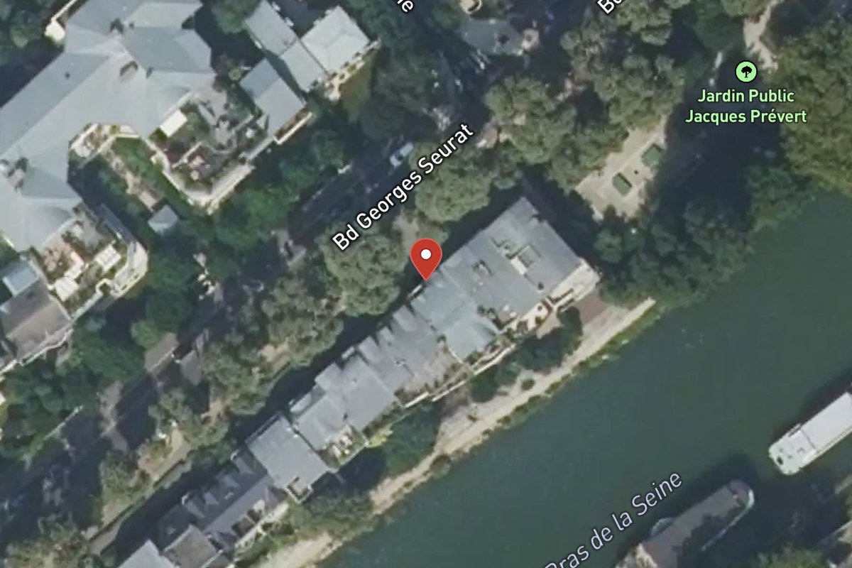 Vue satellite — 42 Boulevard Georges Seurat