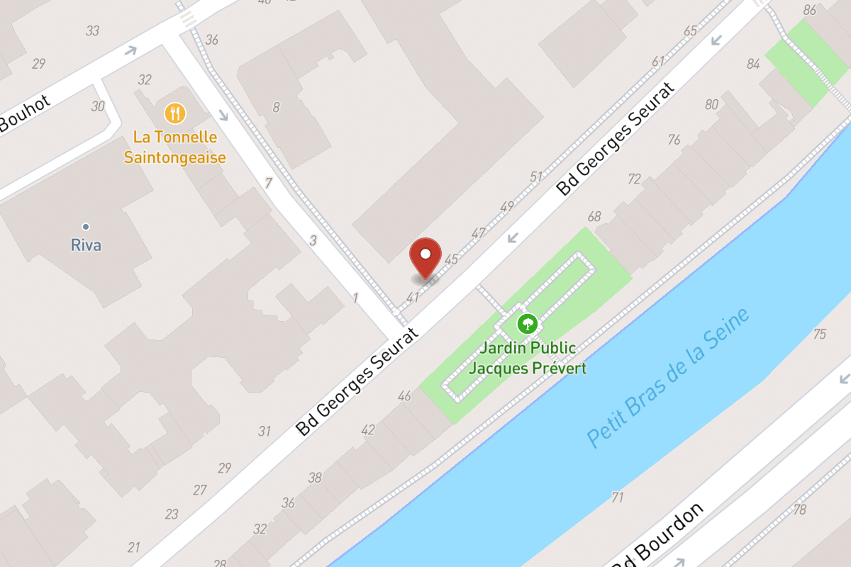 Plan de situation — 43 Boulevard Georges Seurat