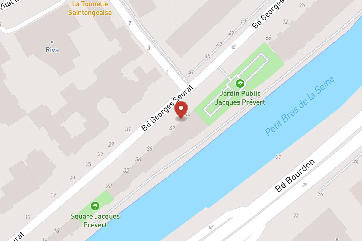 Plan de situation — 44 Boulevard Georges Seurat
