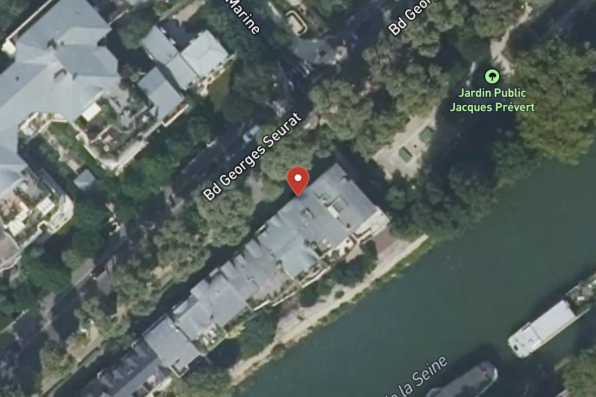 Vue satellite — 44 Boulevard Georges Seurat