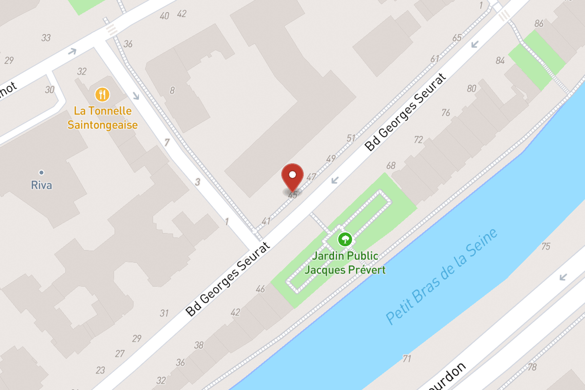 Plan de situation — 45 Boulevard Georges Seurat
