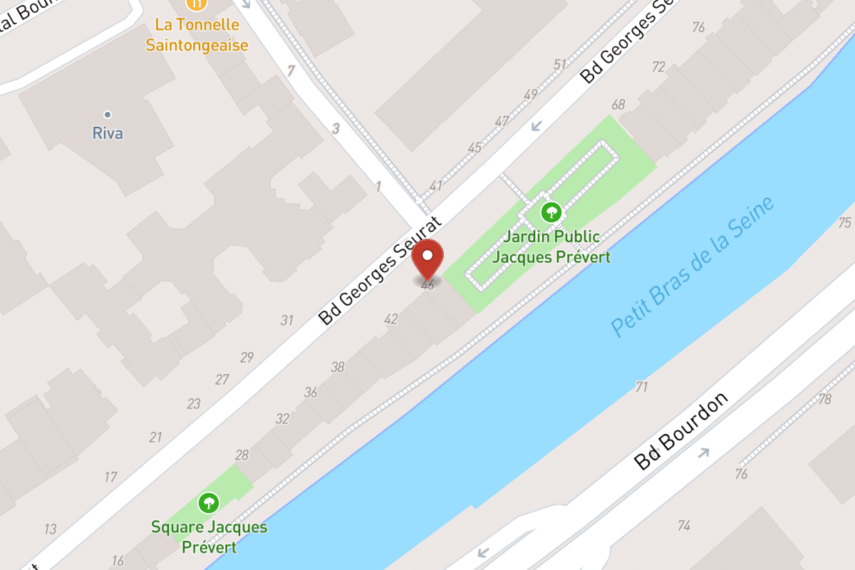 Plan de situation — 46 Boulevard Georges Seurat