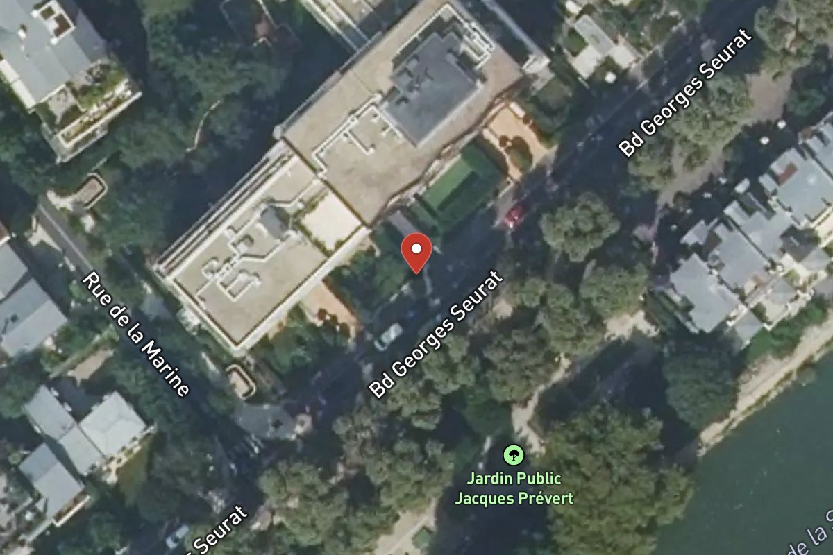 Vue satellite — 47 Boulevard Georges Seurat