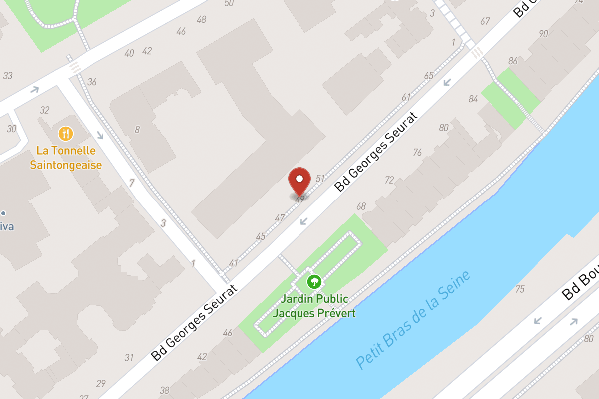 Plan de situation — 49 Boulevard Georges Seurat