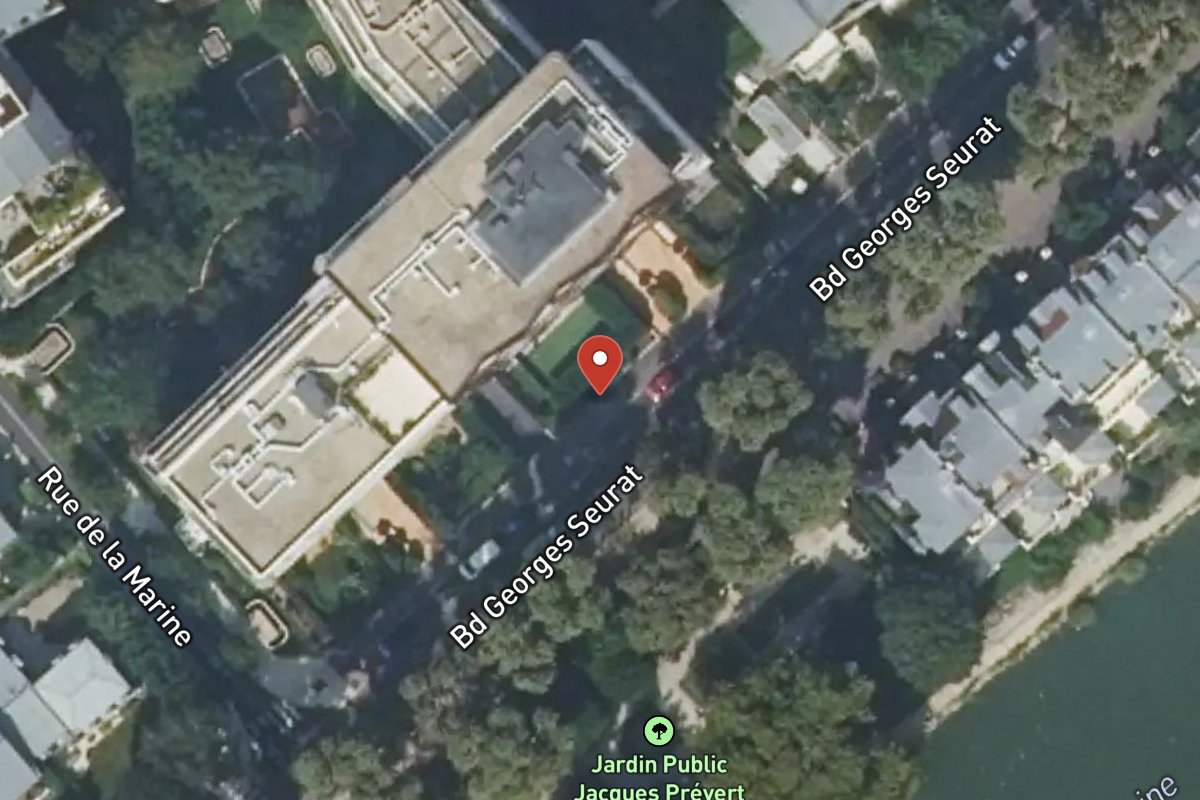 Vue satellite — 49 Boulevard Georges Seurat