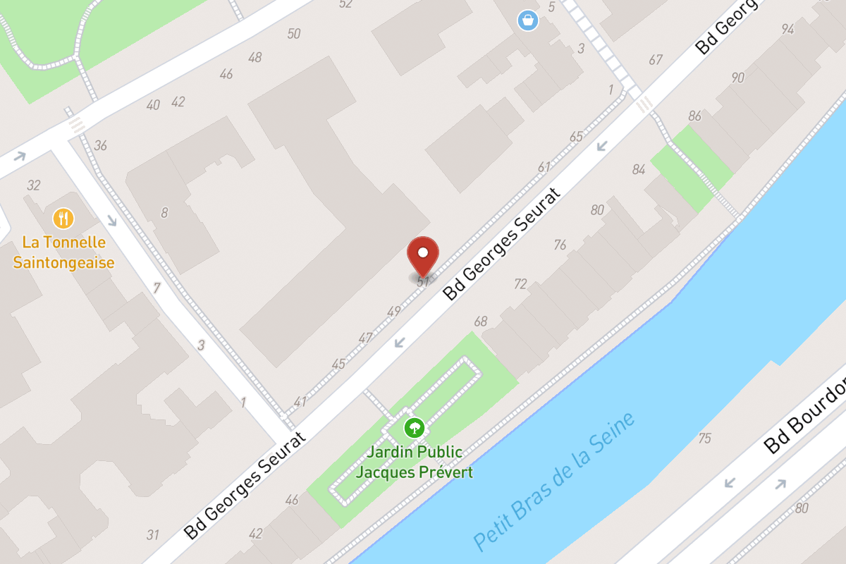 Plan de situation — 51 Boulevard Georges Seurat