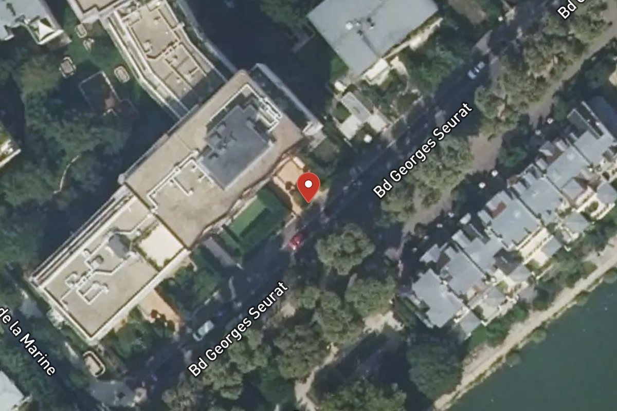 Vue satellite — 51 Boulevard Georges Seurat