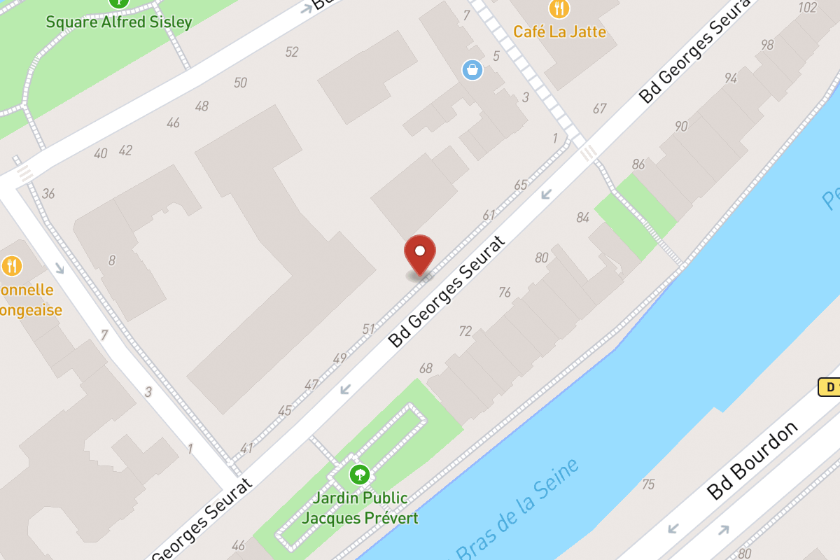 Plan de situation — 55 Boulevard Georges Seurat