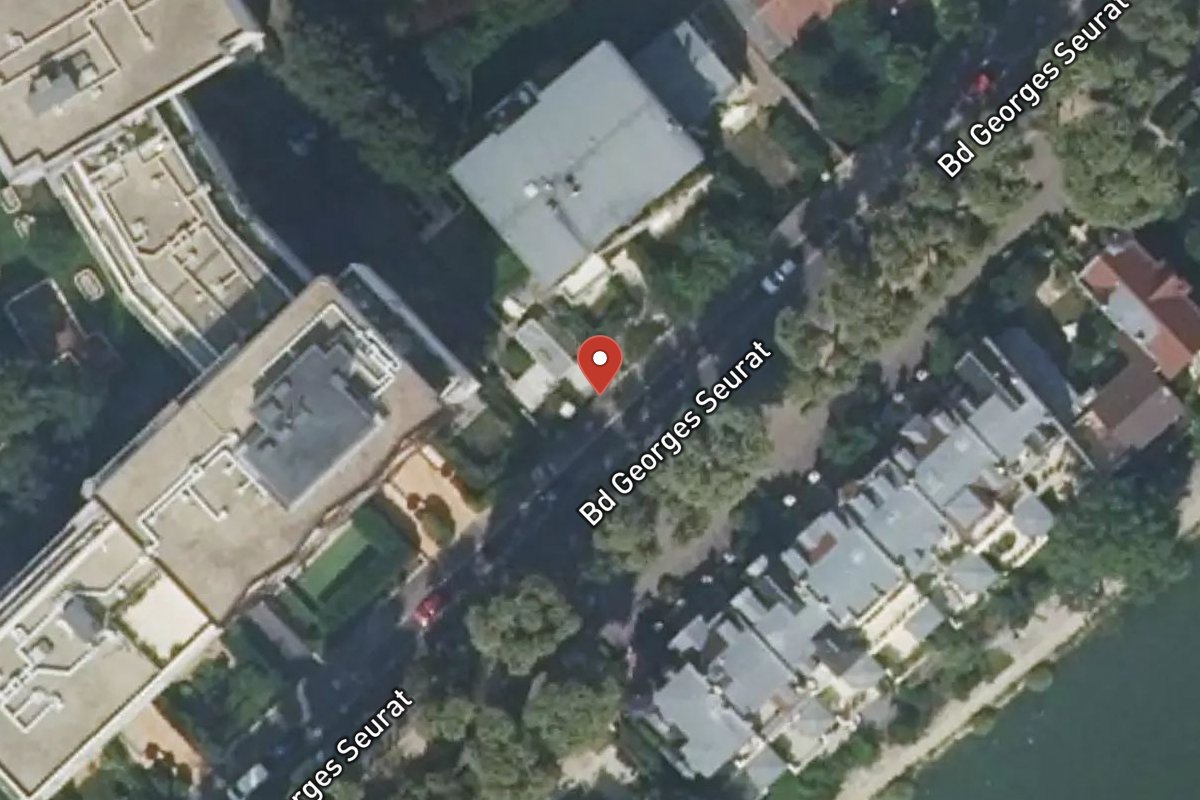 Vue satellite — 55 Boulevard Georges Seurat