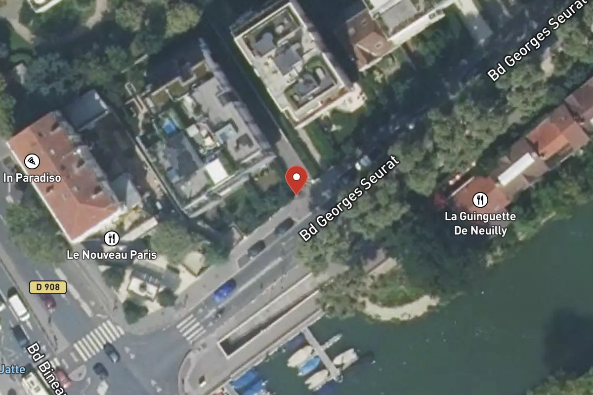 Vue satellite — 5 Boulevard Georges Seurat