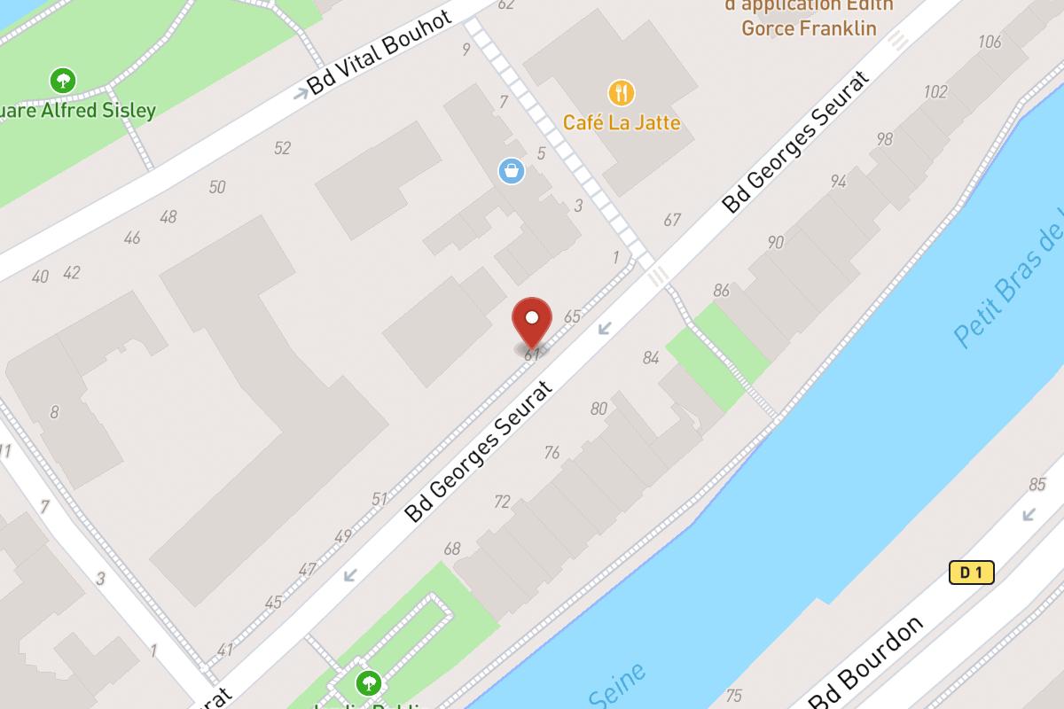 Plan de situation — 61 Boulevard Georges Seurat