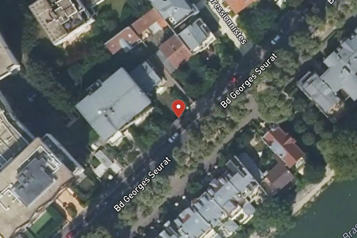 Vue satellite — 61 Boulevard Georges Seurat
