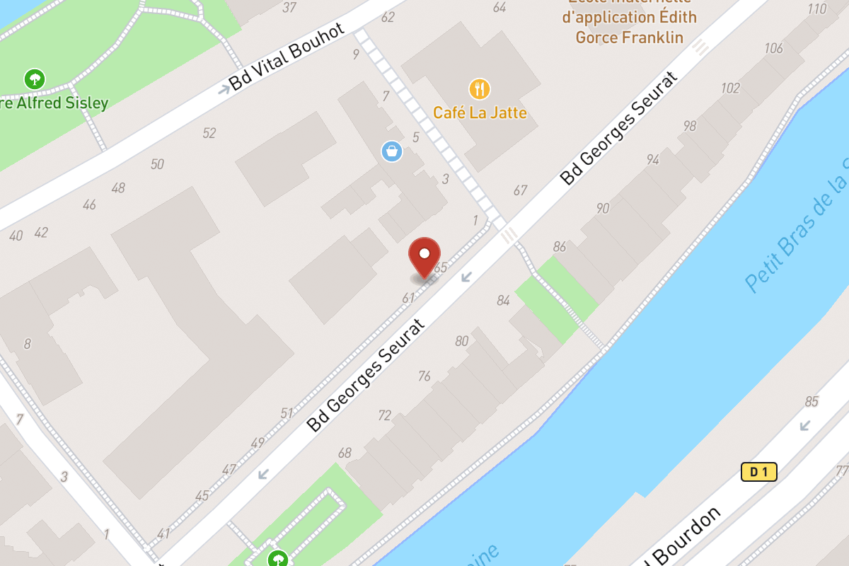 Plan de situation — 63 Boulevard Georges Seurat
