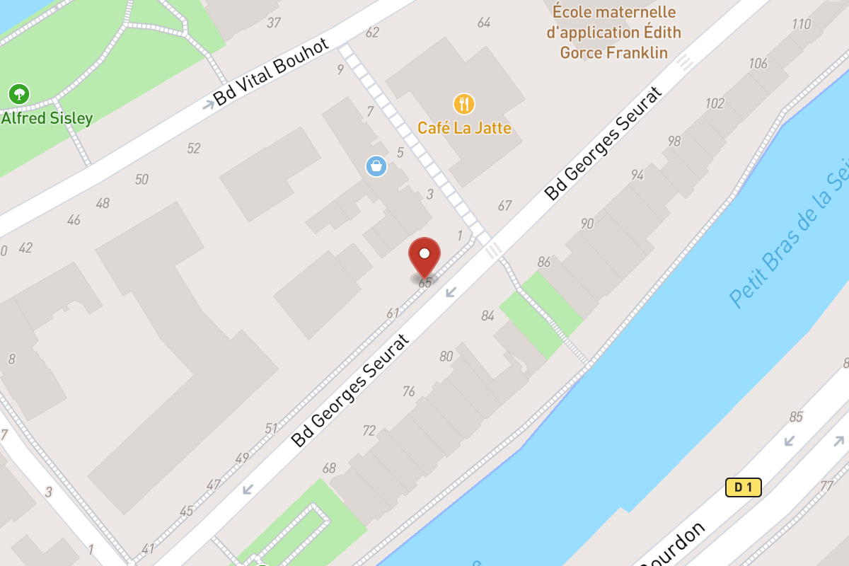 Plan de situation — 65 Boulevard Georges Seurat