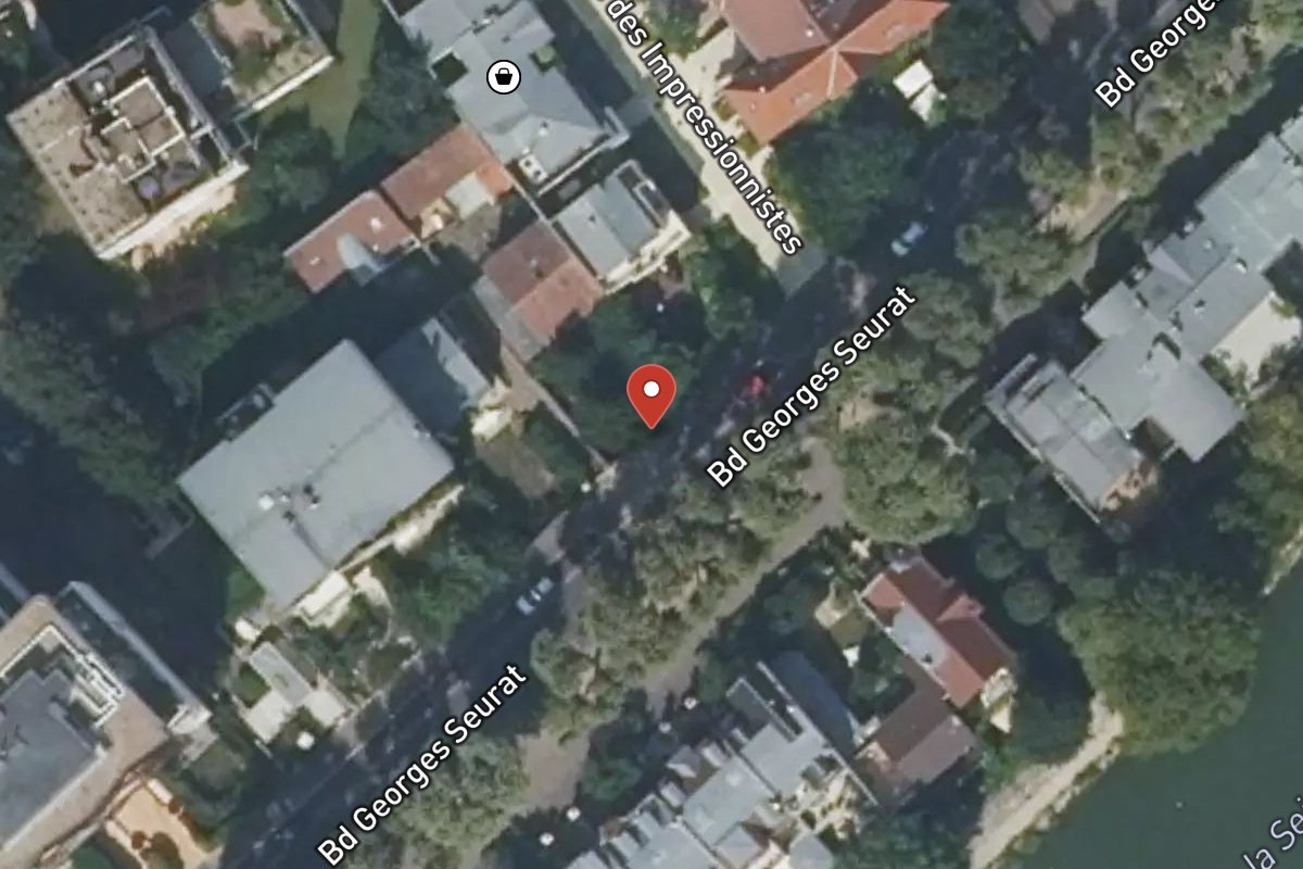 Vue satellite — 65 Boulevard Georges Seurat